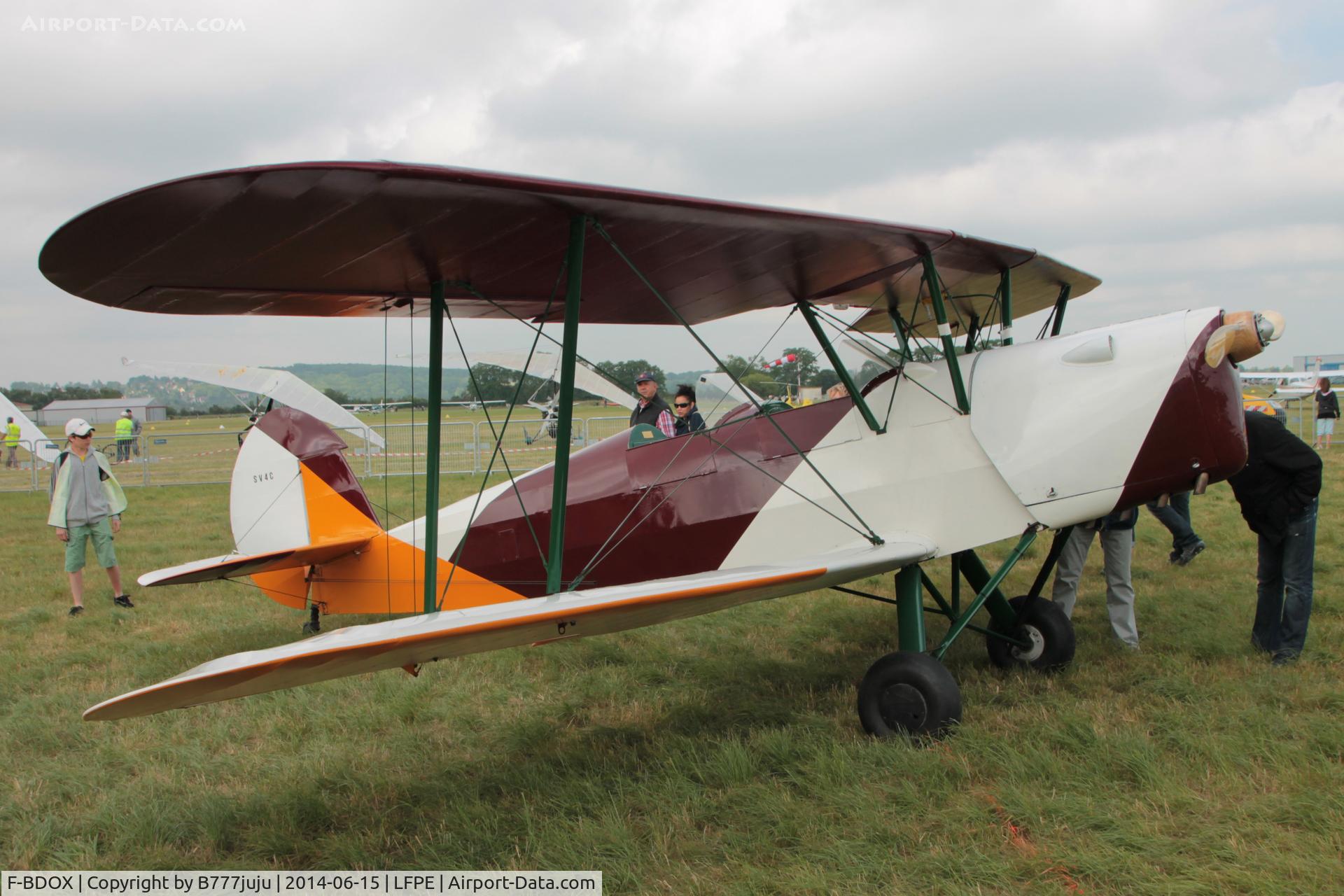 F-BDOX, Stampe-Vertongen SV-4C C/N 370, at Meaux
