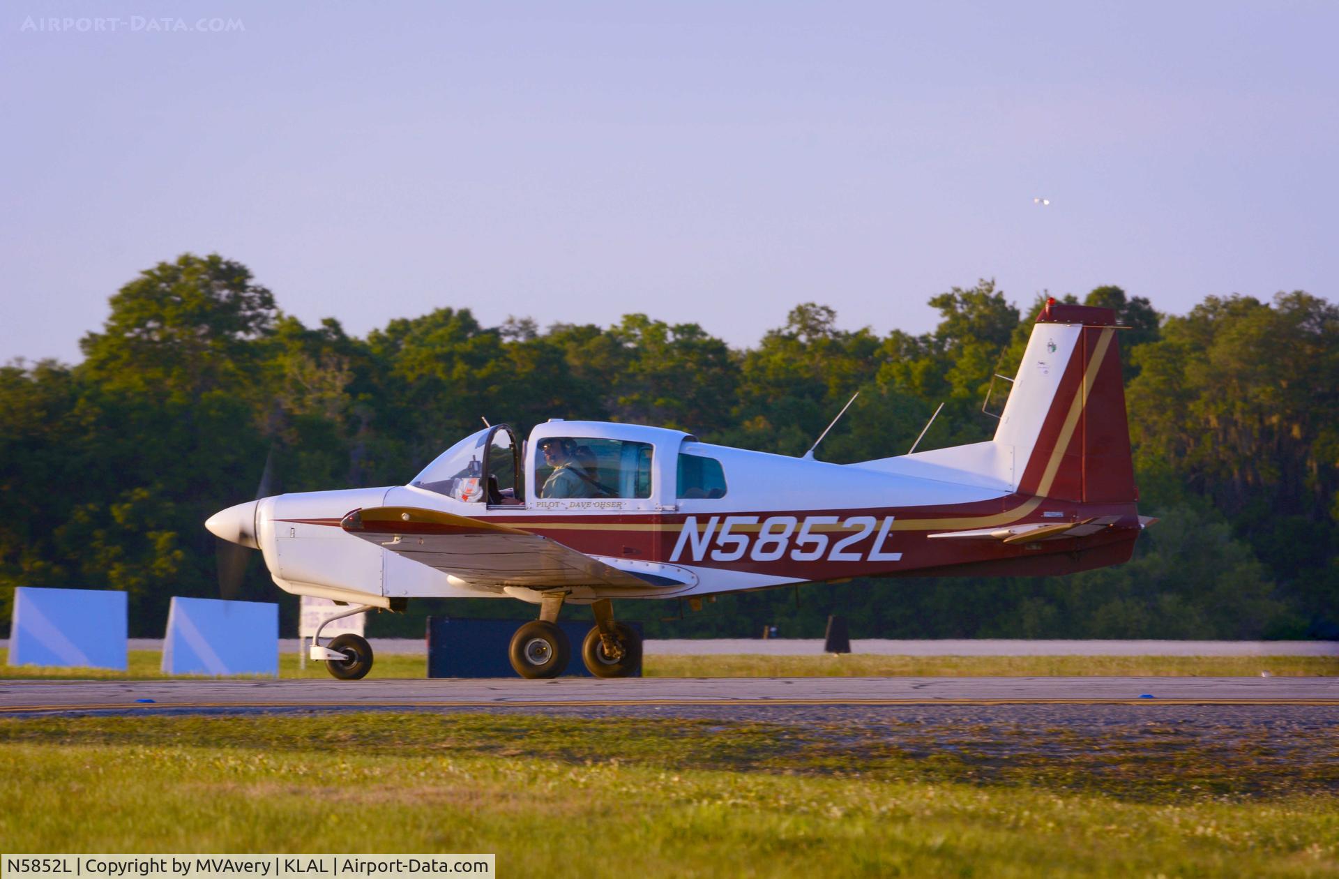 N5852L, 1972 American AA-5 C/N AA5-0052, 2014 Sun n Fun