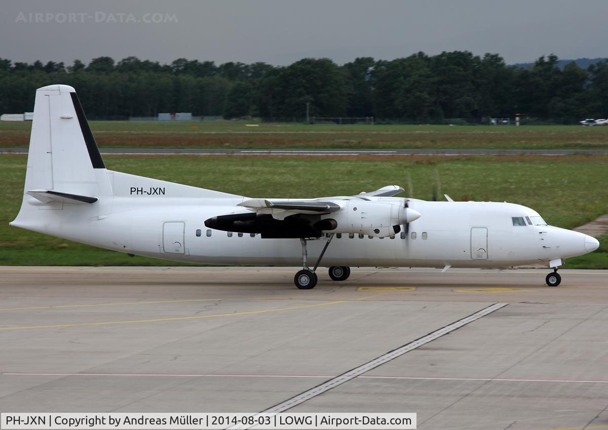 PH-JXN, 1991 Fokker 50 C/N 20239, Arrived from Maastricht.