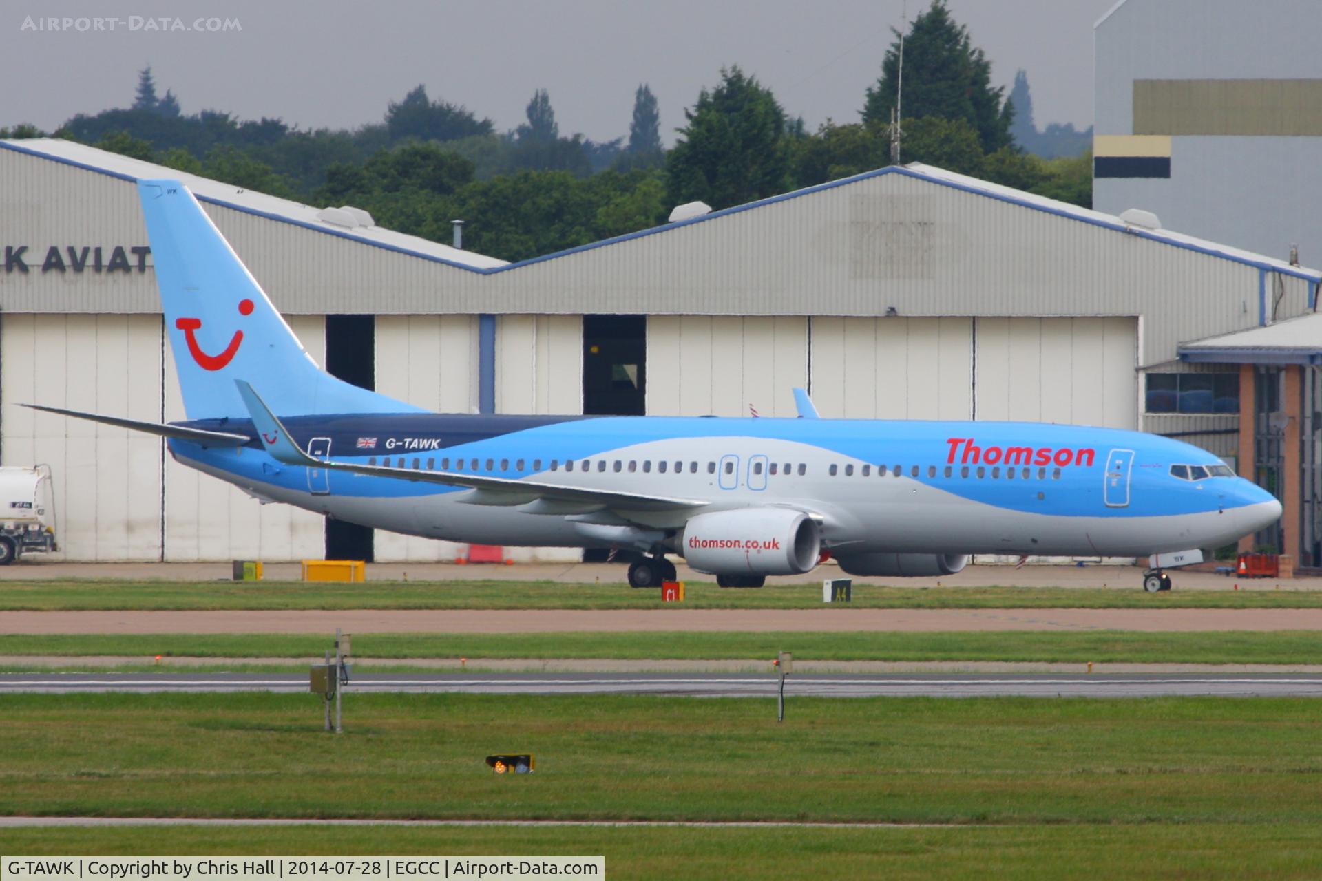 G-TAWK, 2012 Boeing 737-8K5 C/N 37239, Thomson