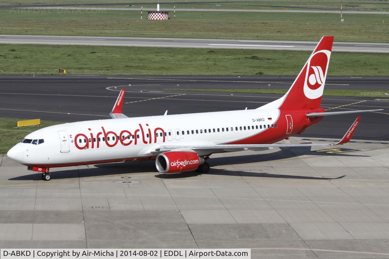 D-ABKD, 2009 Boeing 737-86J C/N 37742, Air Berlin