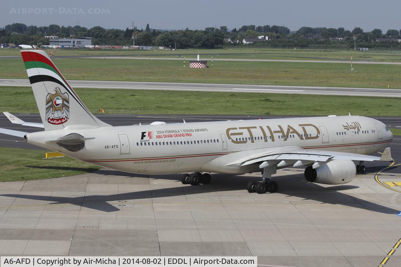 A6-AFD, 2011 Airbus A330-343X C/N 1205, Etihad Airways