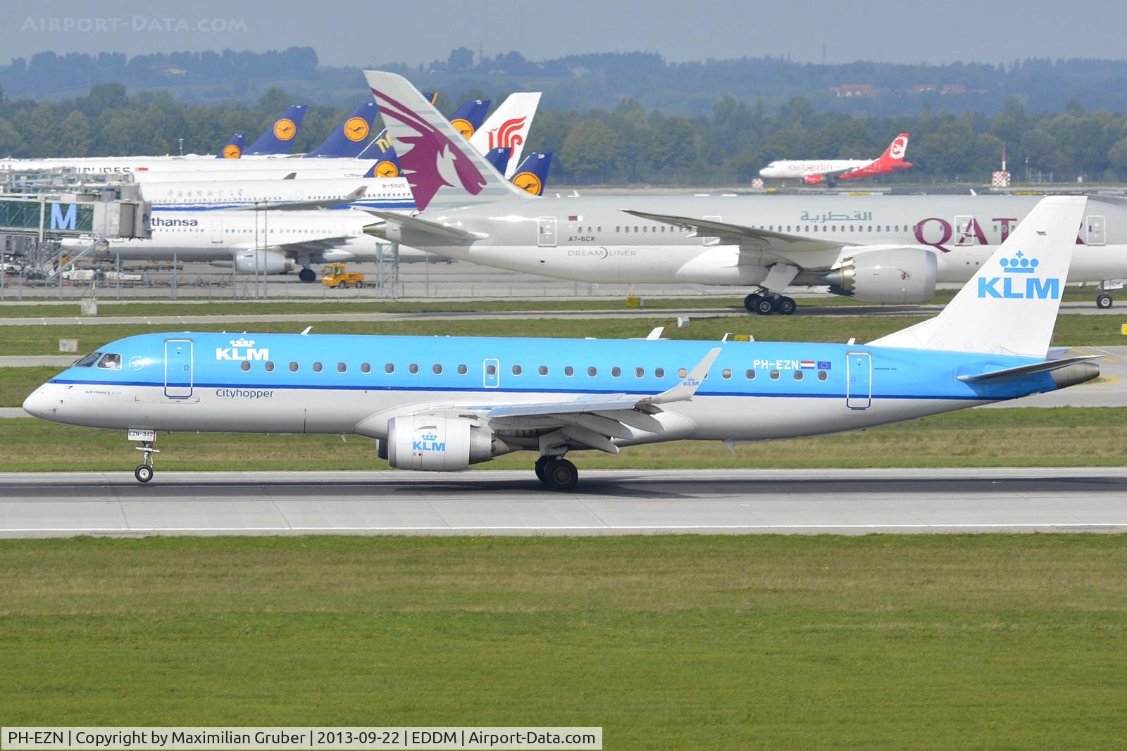 PH-EZN, 2010 Embraer 190LR (ERJ-190-100LR) C/N 19000342, KLM Cityhopper