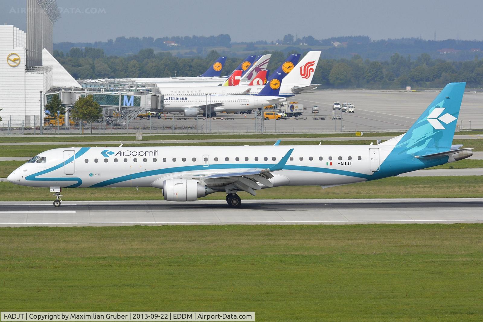 I-ADJT, 2013 Embraer 195LR (ERJ-190-200LR) C/N 19000606, Air Dolomiti