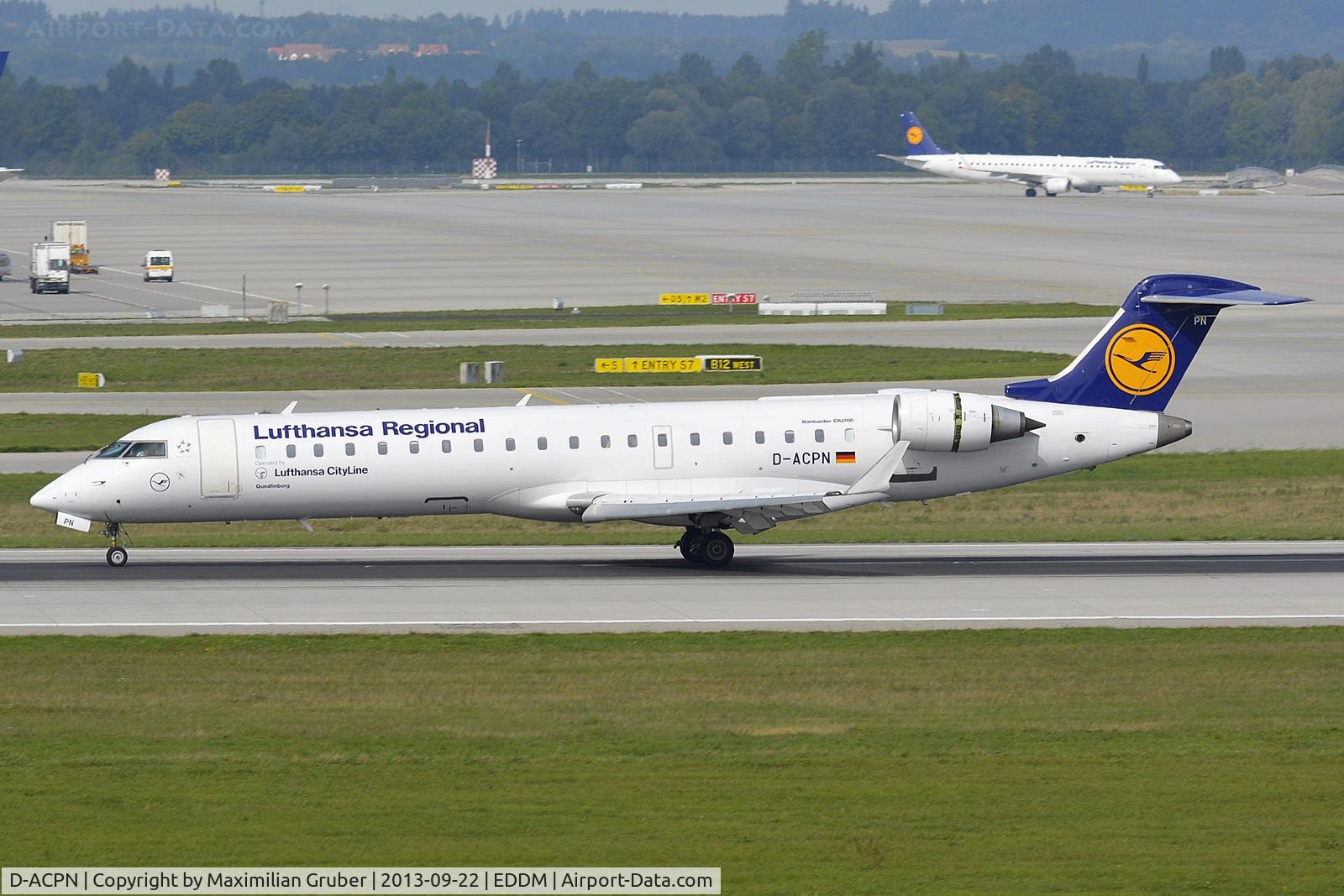D-ACPN, 2003 Bombardier CRJ-701ER (CL-600-2C10) Regional Jet C/N 10083, Lufthansa Cityline