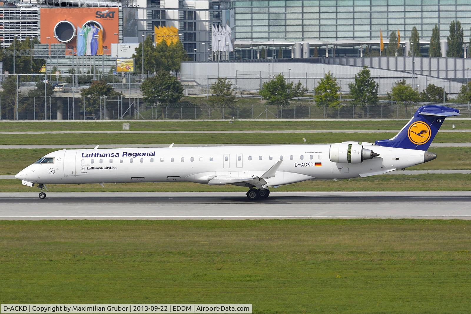 D-ACKD, 2006 Bombardier CRJ-900LR (CL-600-2D24) C/N 15080, Lufthansa Cityline