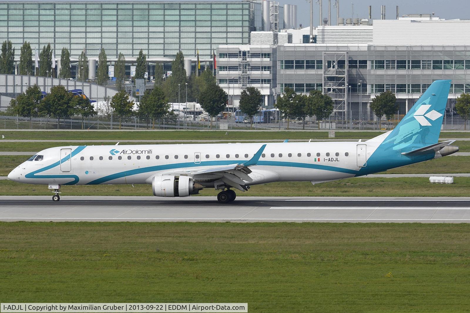 I-ADJL, 2009 Embraer 195LR (ERJ-190-200LR) C/N 19000256, Air Dolomiti