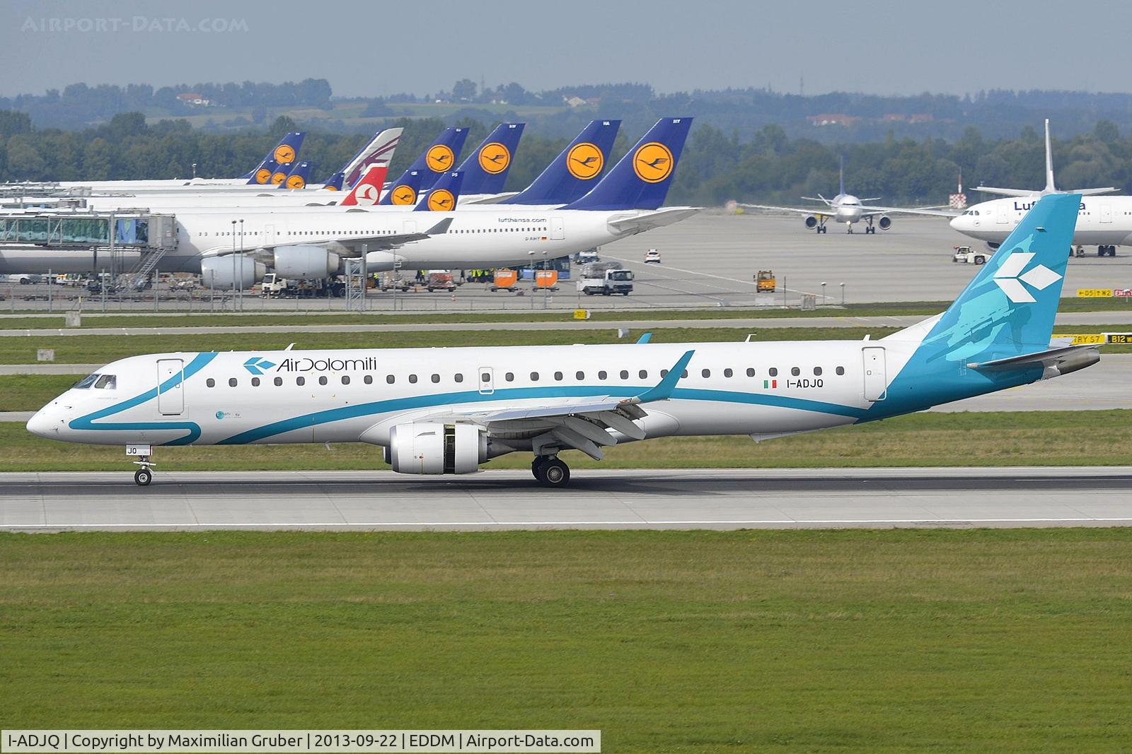 I-ADJQ, 2012 Embraer 195LR (ERJ-190-200LR) C/N 19000587, Air Dolomiti