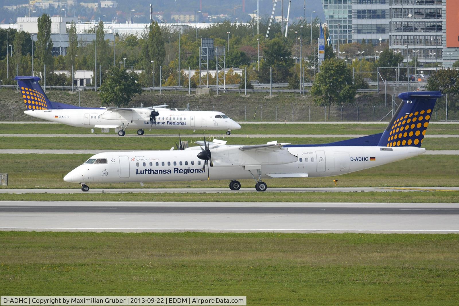 D-ADHC, 2001 De Havilland Canada DHC-8-402Q Dash 8 C/N 4045, Augsburg Airways