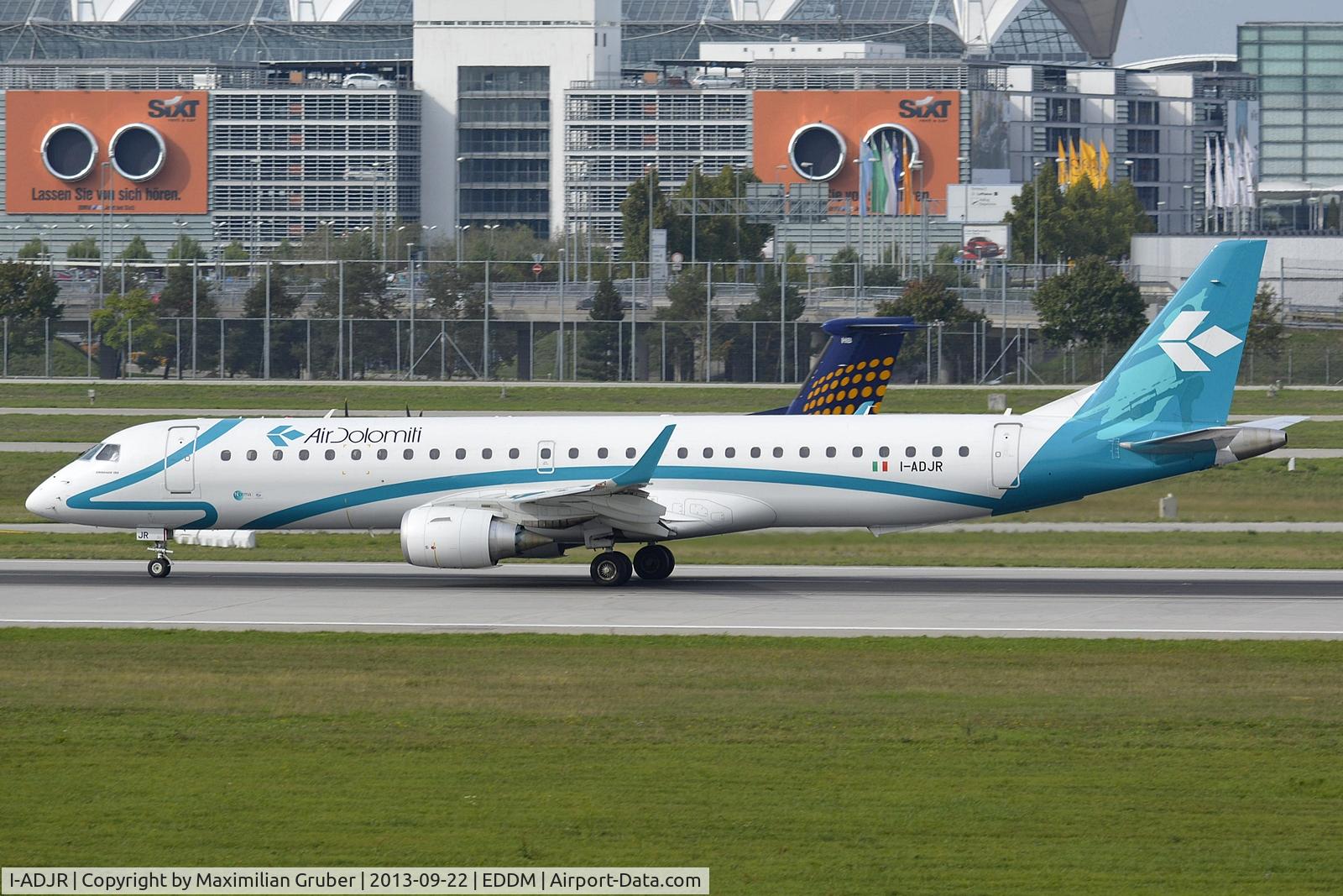 I-ADJR, 2012 Embraer 195LR (ERJ-190-200LR) C/N 19000595, Air Dolomiti