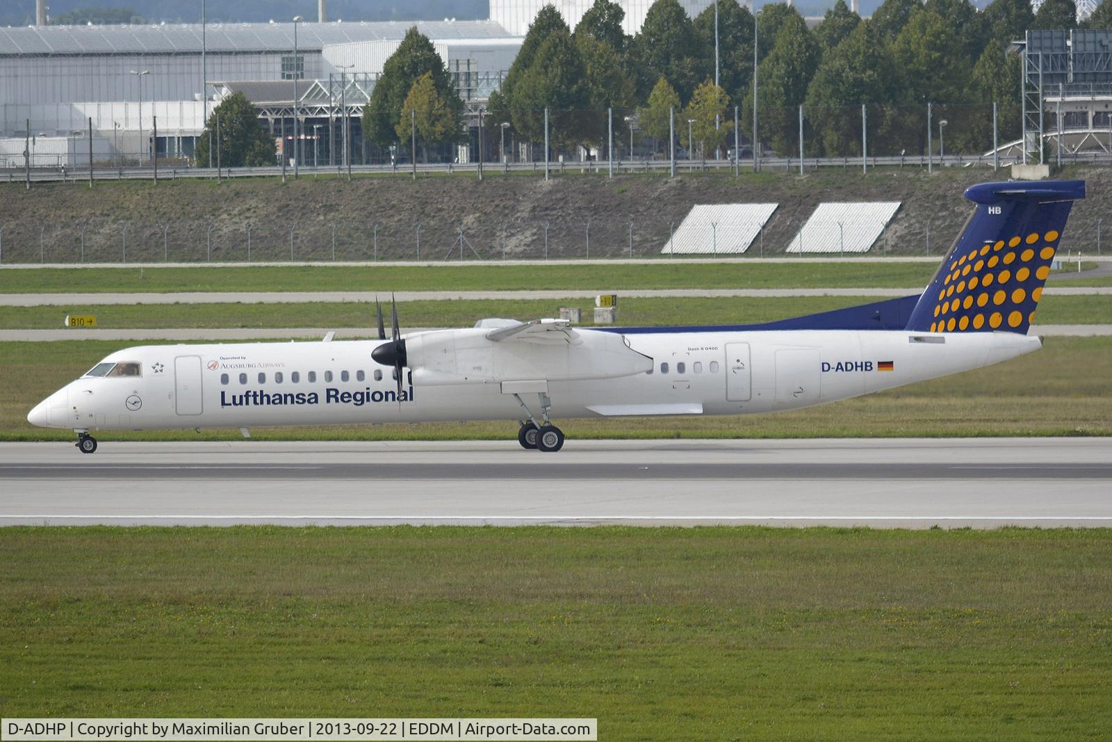 D-ADHP, 1998 De Havilland Canada DHC-8-402 Dash 8 C/N 4003, Augsburg Airways