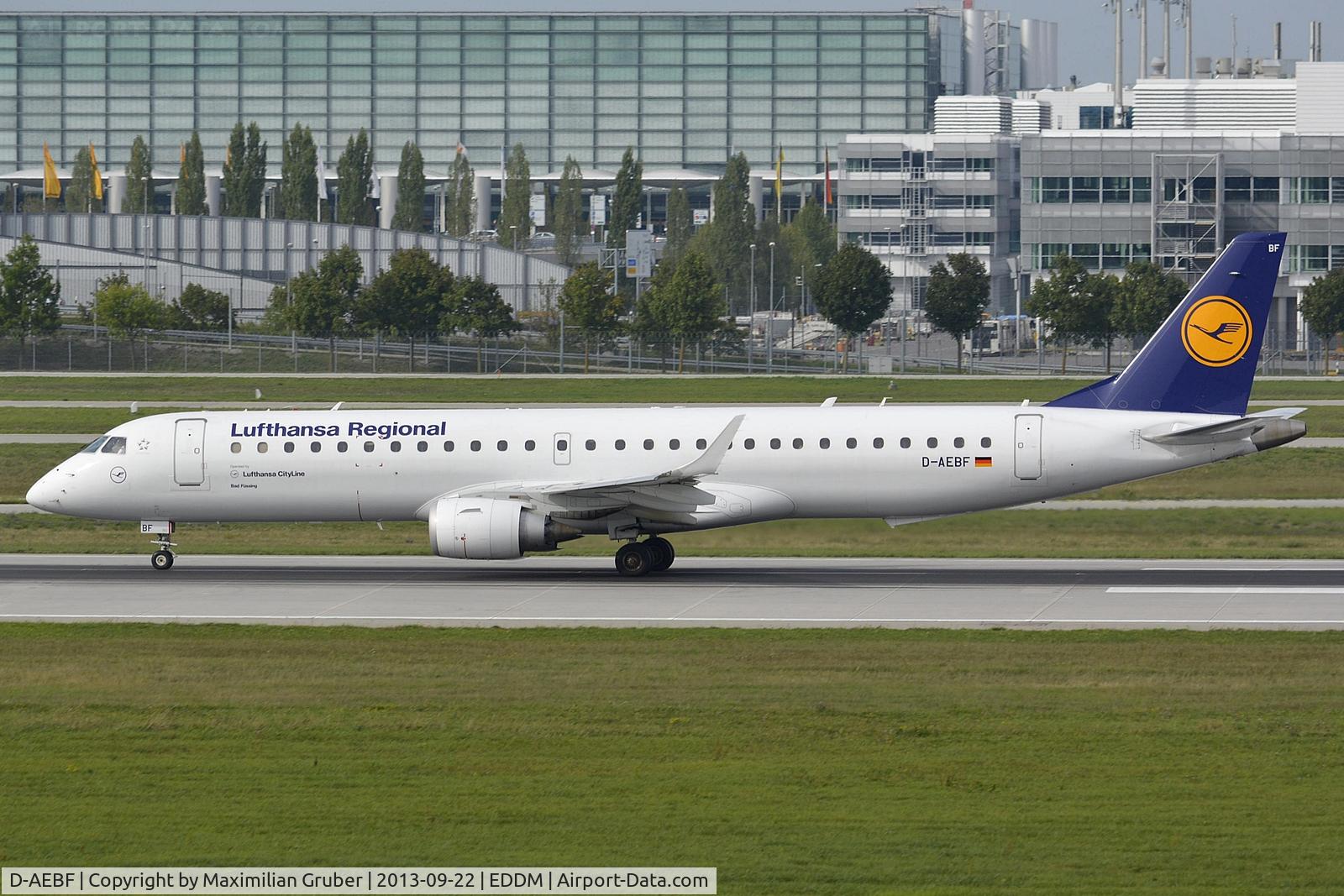 D-AEBF, 2011 Embraer 195LR (ERJ-190-200LR) C/N 19000411, Lufthansa Cityline