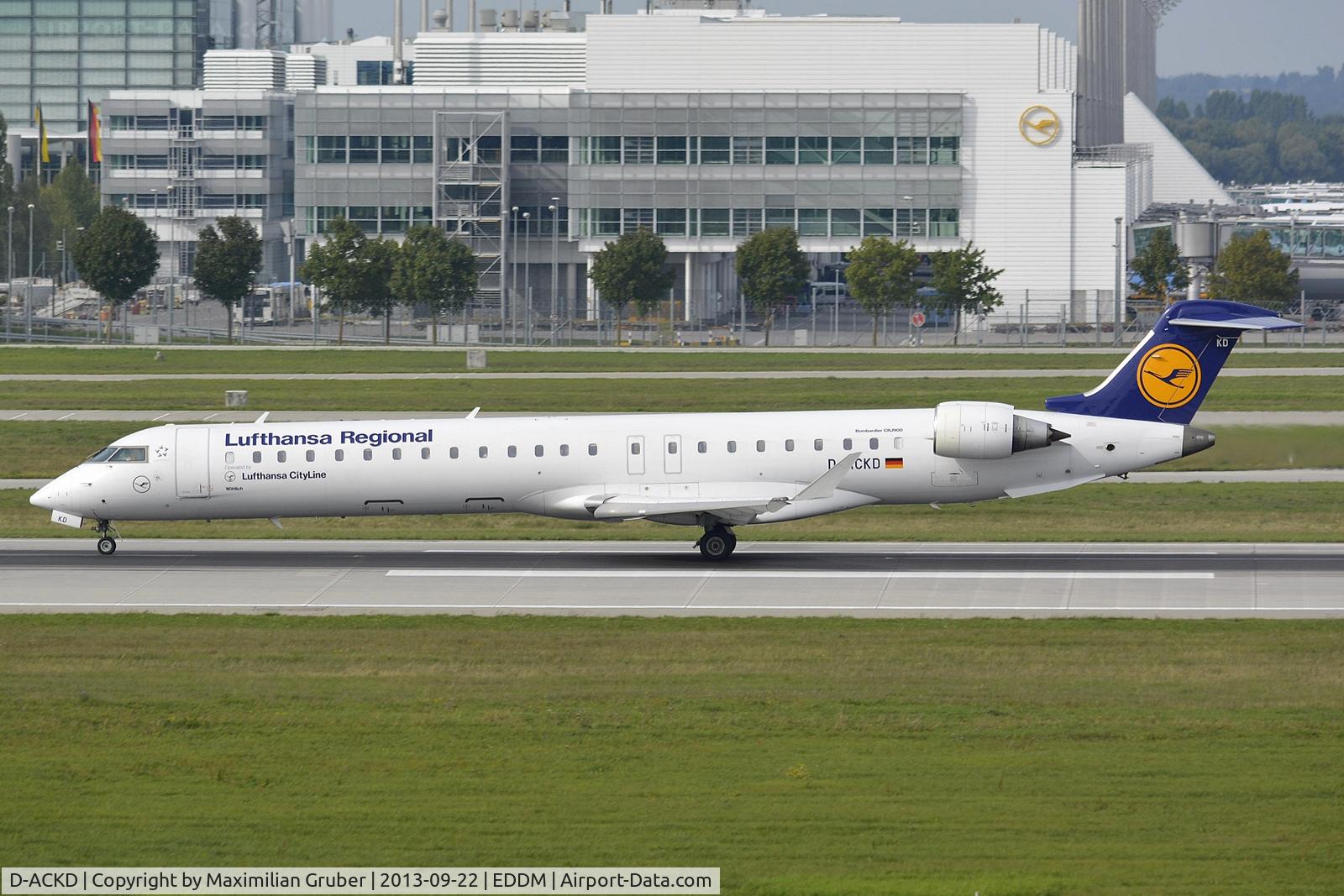 D-ACKD, 2006 Bombardier CRJ-900LR (CL-600-2D24) C/N 15080, Lufthansa Cityline