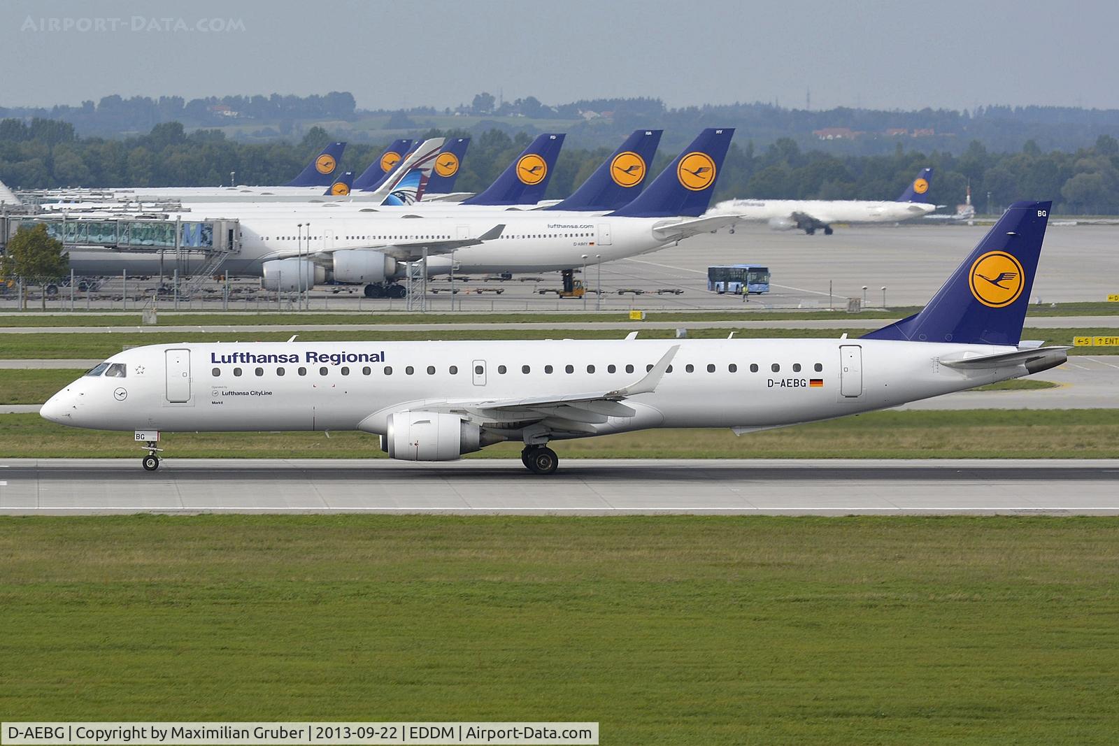 D-AEBG, 2011 Embraer 195LR (ERJ-190-200LR) C/N 19000423, Lufthansa Cityline