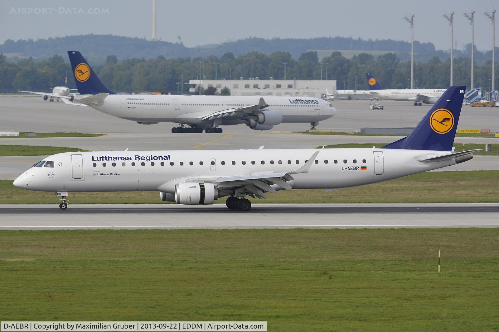 D-AEBR, 2012 Embraer 195LR  (ERJ-190-200LR) C/N 19000558, Lufthansa Cityline