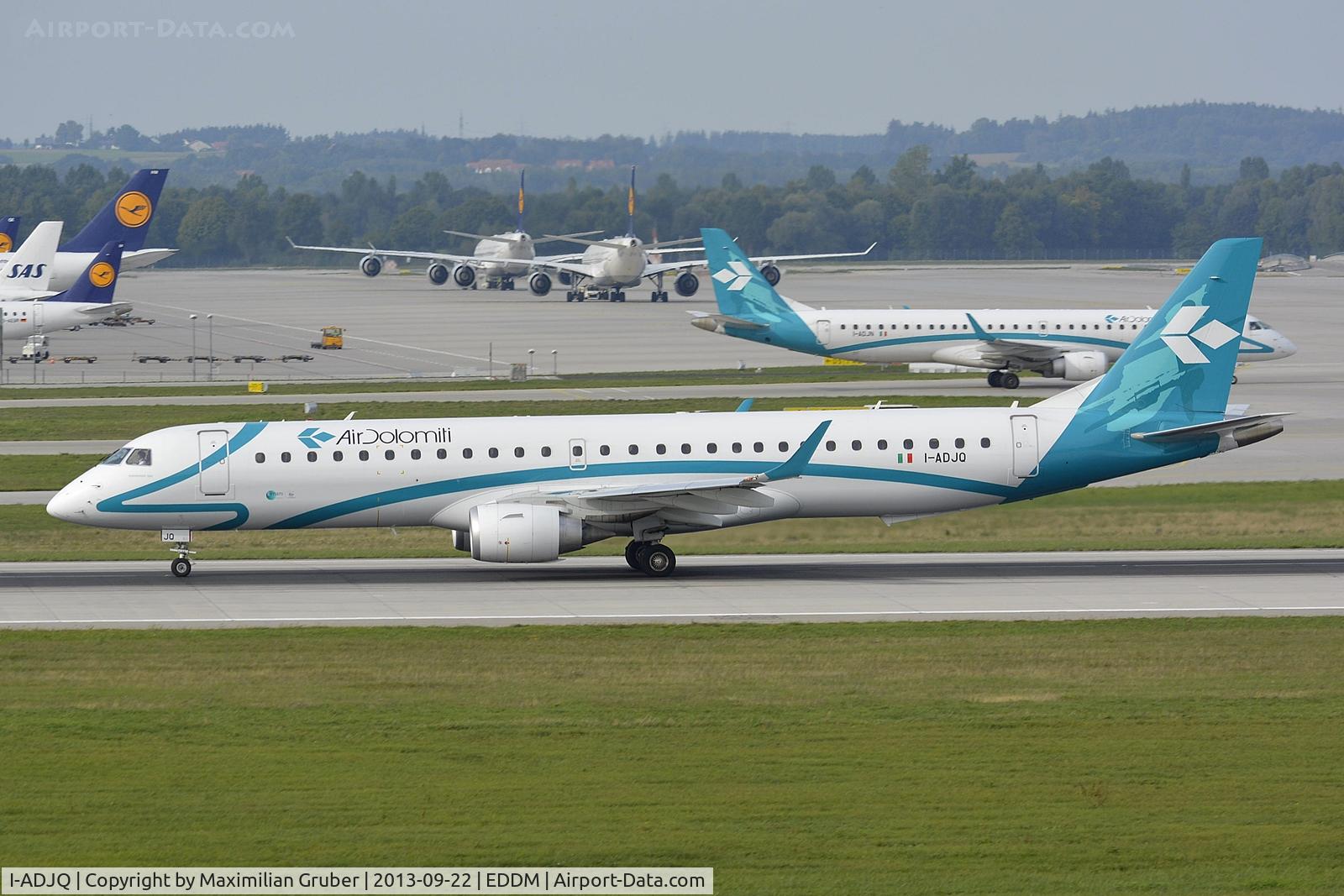 I-ADJQ, 2012 Embraer 195LR (ERJ-190-200LR) C/N 19000587, Air Dolomiti