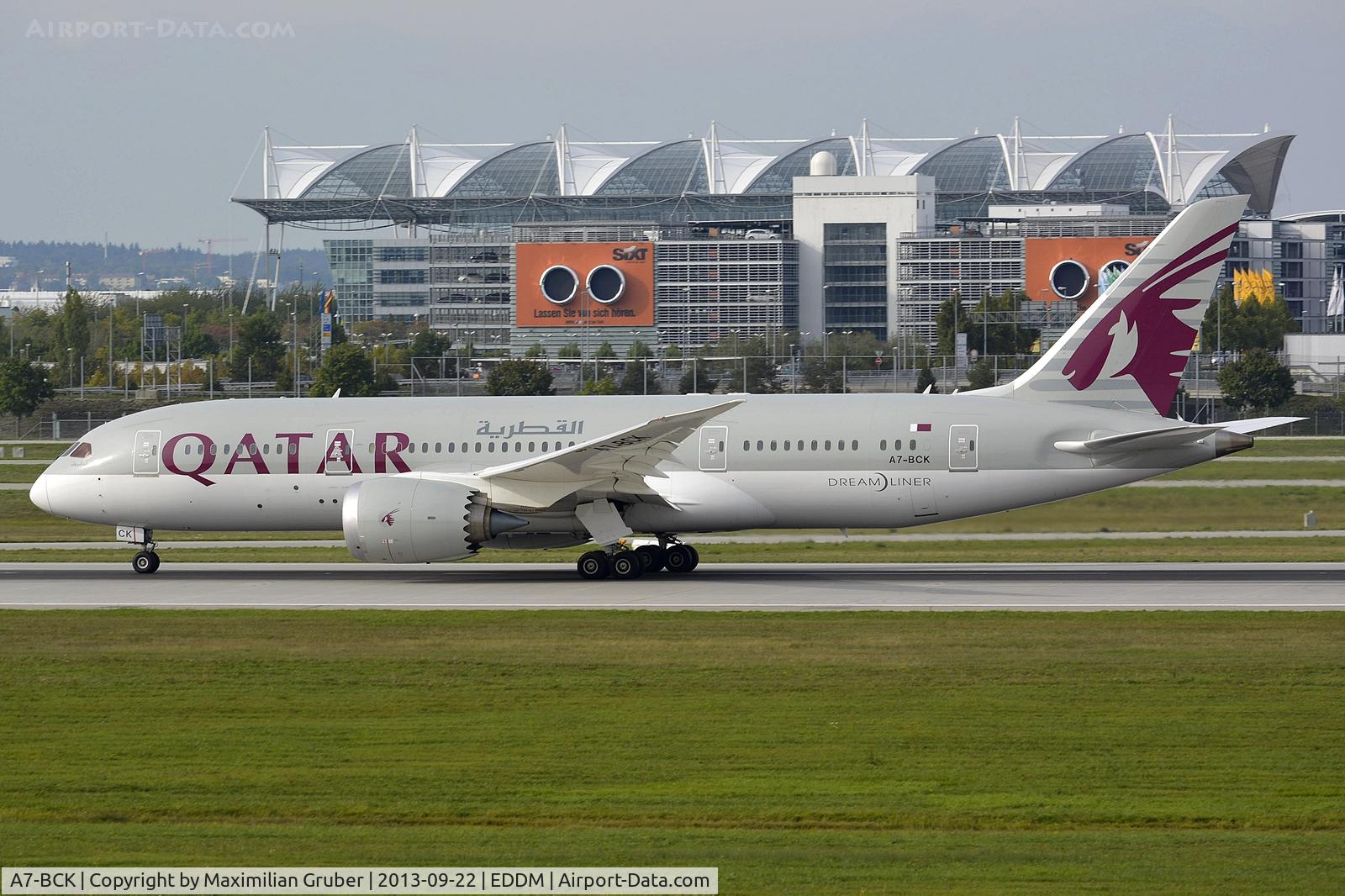 A7-BCK, 2012 Boeing 787-8 Dreamliner C/N 38329, Qatar Airways