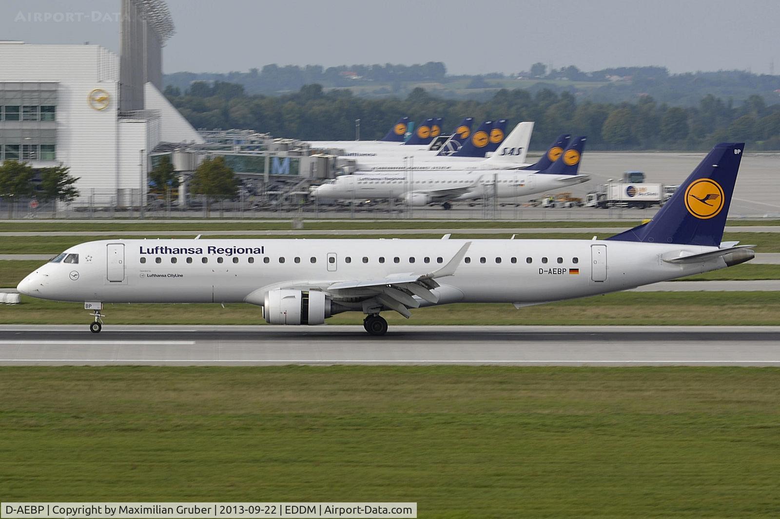 D-AEBP, 2012 Embraer 195LR (ERJ-190-200LR) C/N 19000553, Lufthansa Cityline