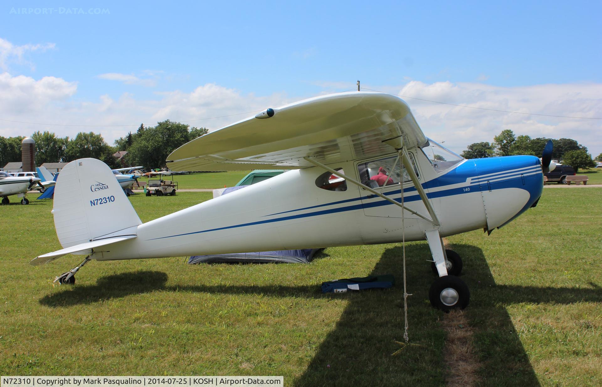 N72310, 1946 Cessna 140 C/N 9487, Cessna 140