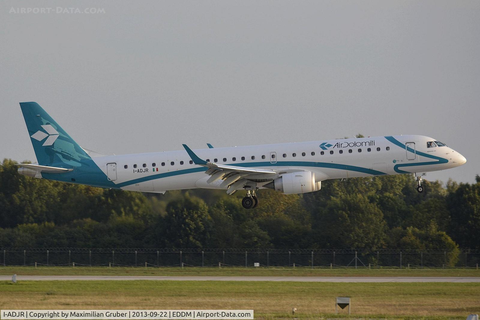 I-ADJR, 2012 Embraer 195LR (ERJ-190-200LR) C/N 19000595, Air Dolomiti
