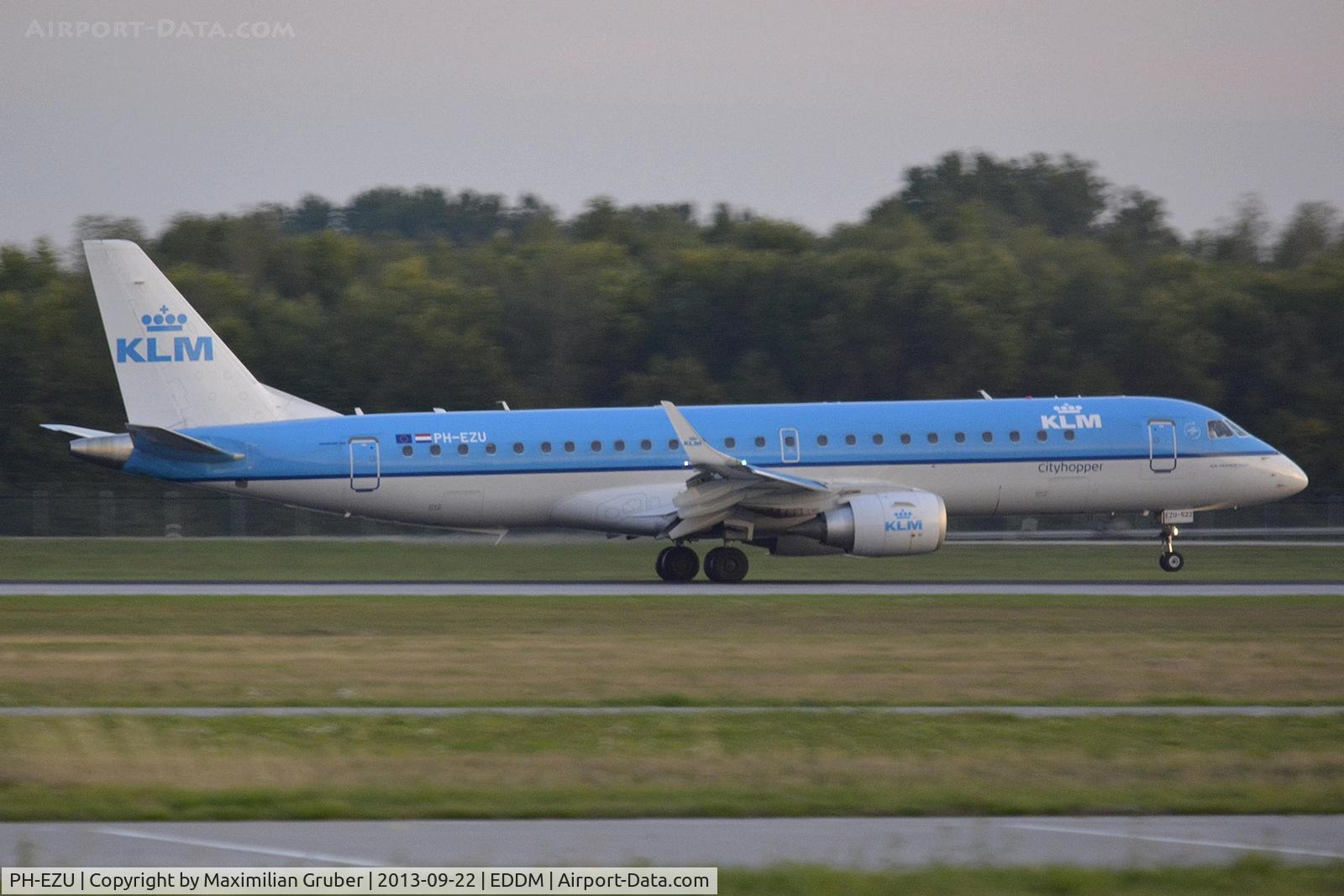 PH-EZU, 2012 Embraer 190LR (ERJ-190-100LR) C/N 19000522, KLM Cityhopper
