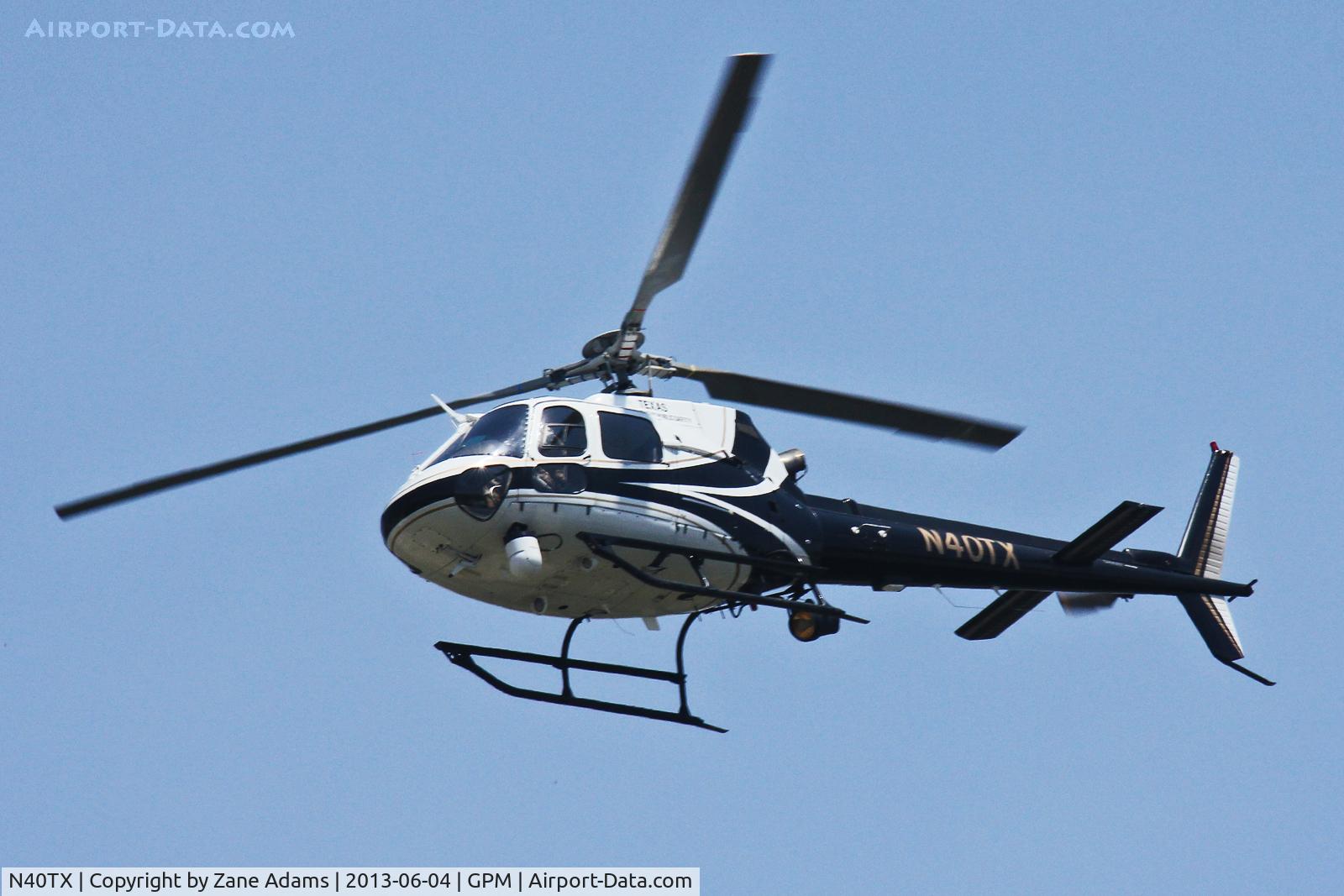 N40TX, 2002 Eurocopter AS-350B-2 Ecureuil C/N 3586, Texas DPS helicopter over Grand Prairie, TX