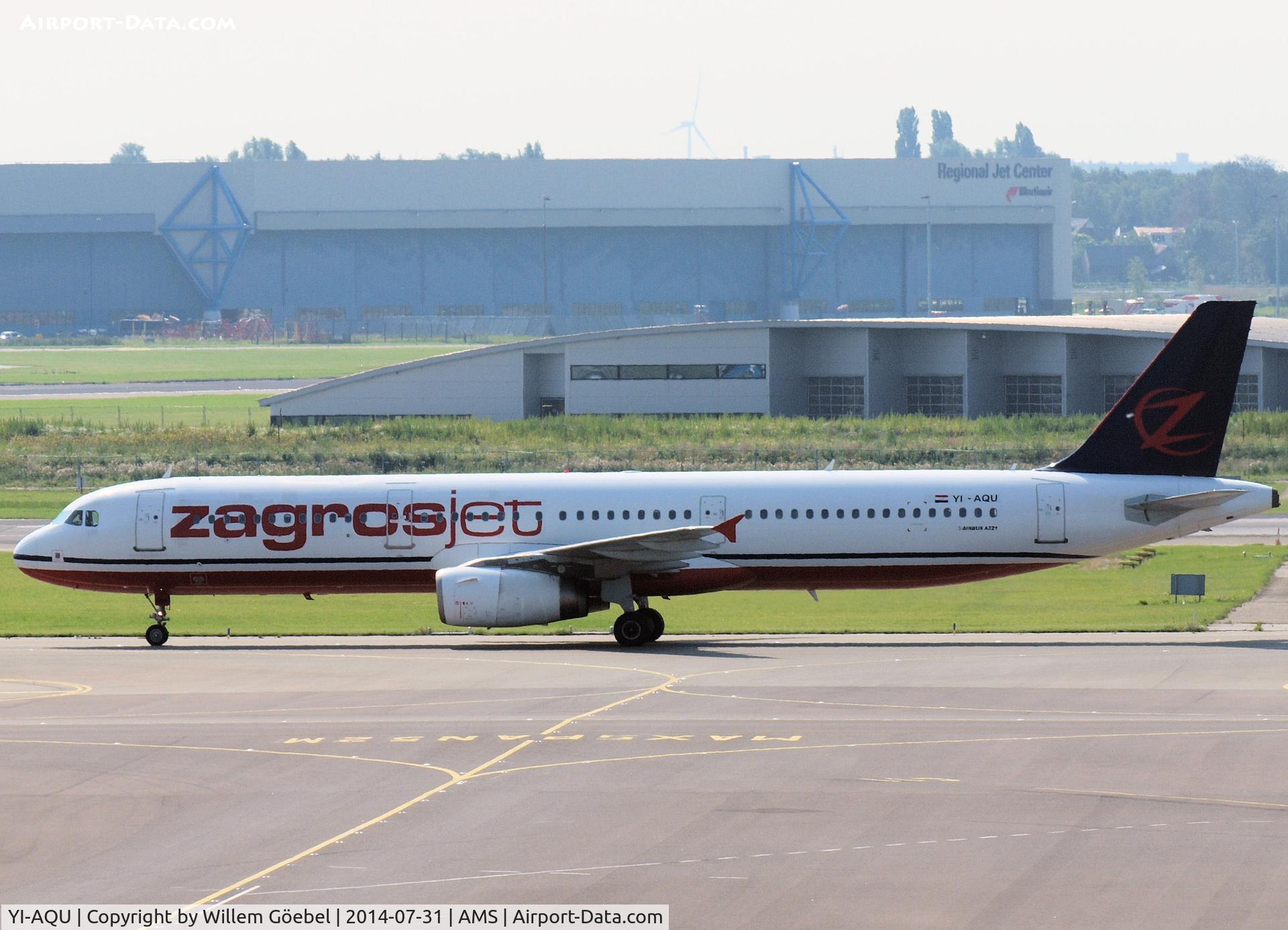 YI-AQU, 2003 Airbus A321-231 C/N 1878, Taxi to the runway of Schiphol Airport