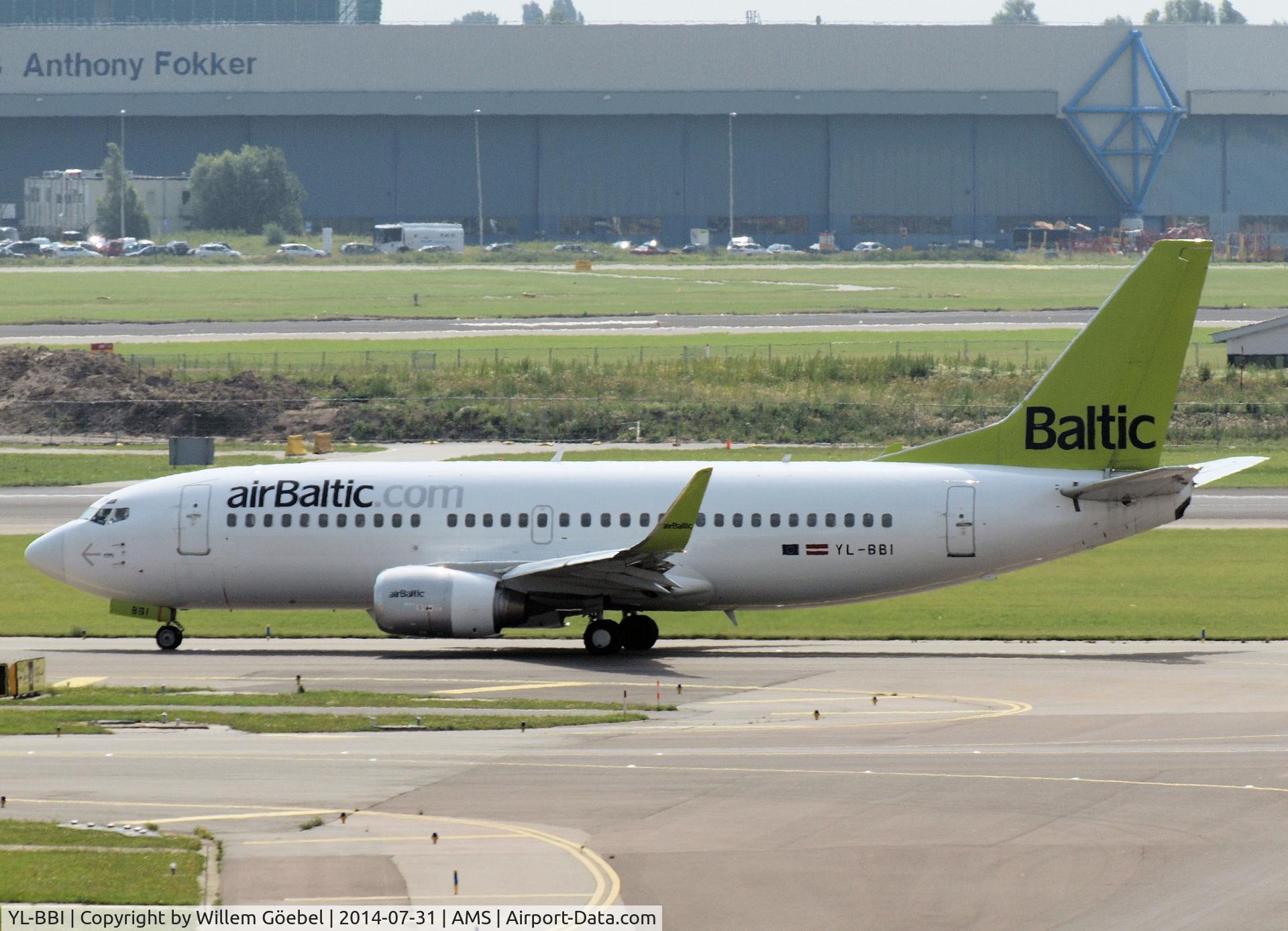 YL-BBI, 1995 Boeing 737-33A C/N 27454, Taxi to the runway of Schiphol Airport