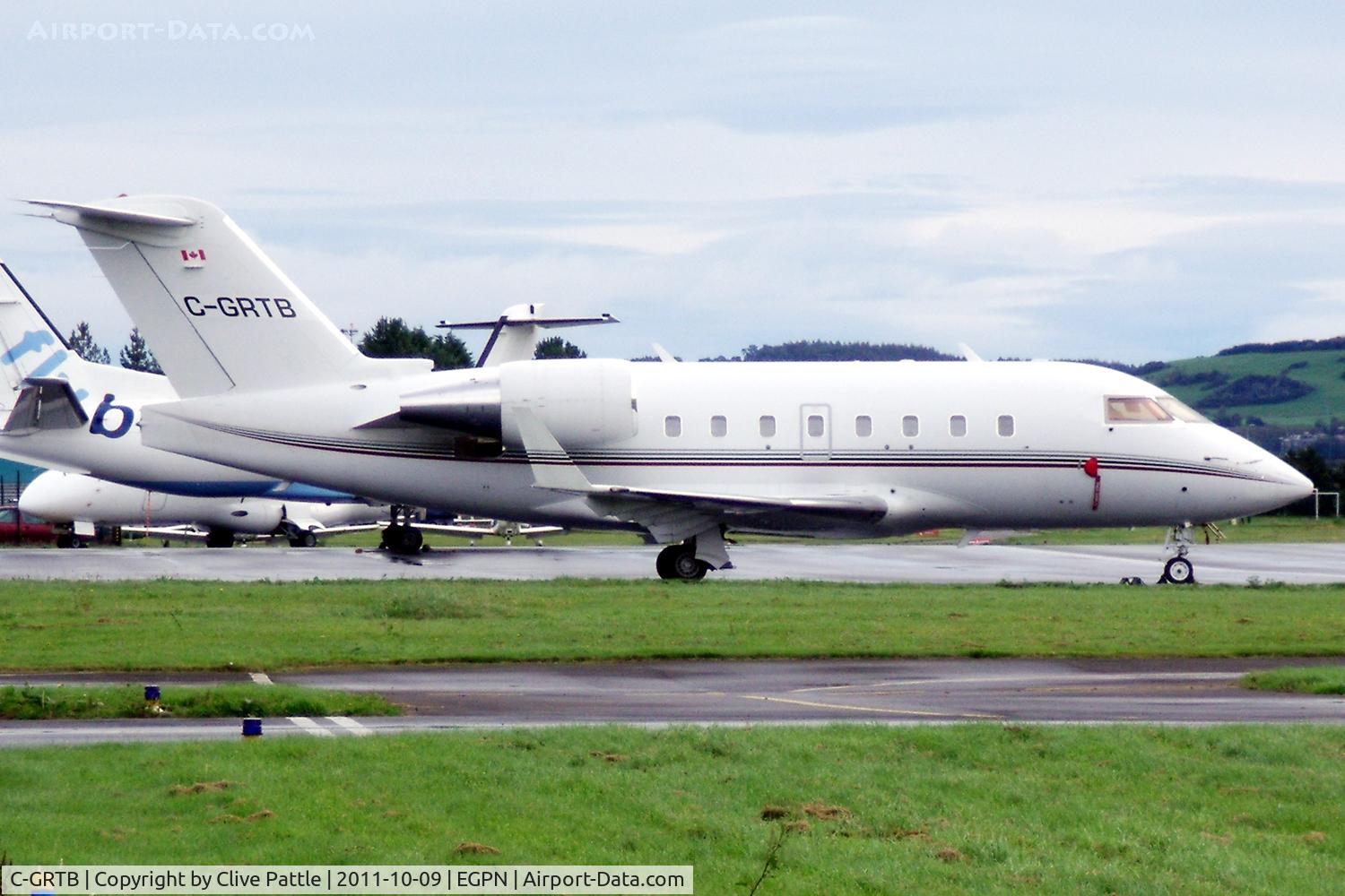 C-GRTB, 1990 Canadair Challenger 601-3A (CL-600-2B16) C/N 5069, On the ramp at Dundee Riverside EGPN