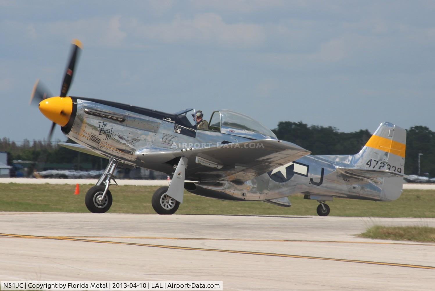 N51JC, 1944 North American P-51D Mustang C/N 122-38798, The Brat III