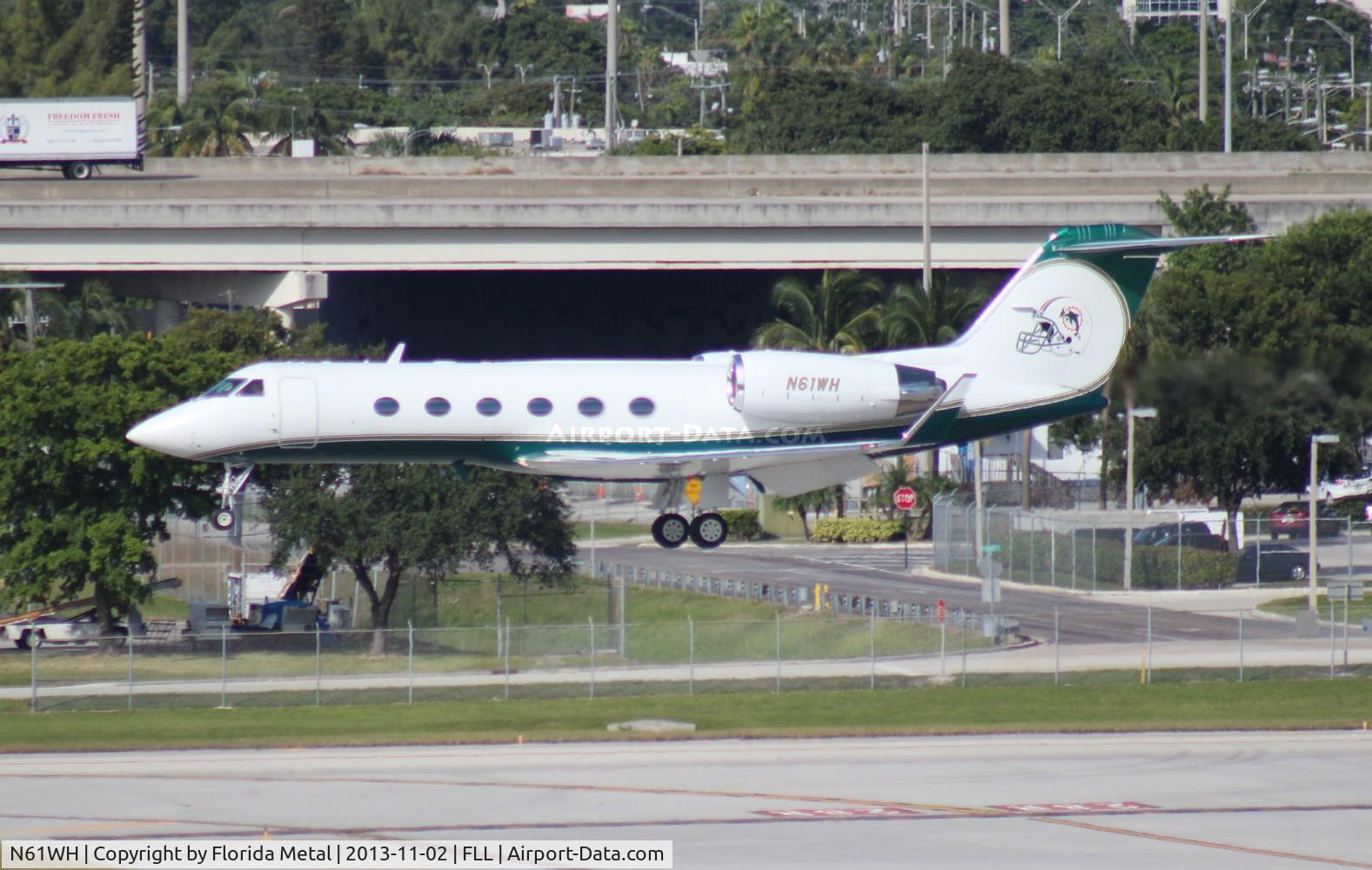N61WH, 1988 Gulfstream Aerospace G-IV C/N 1075, Miami Dolphins Gulfstream G-IV
