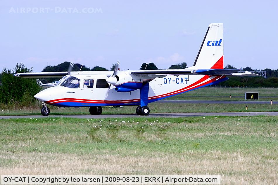 OY-CAT, 1991 Pilatus Britten-Norman BN-2B-26 Islander C/N 2224, Roskilde Denmark 23.8.09