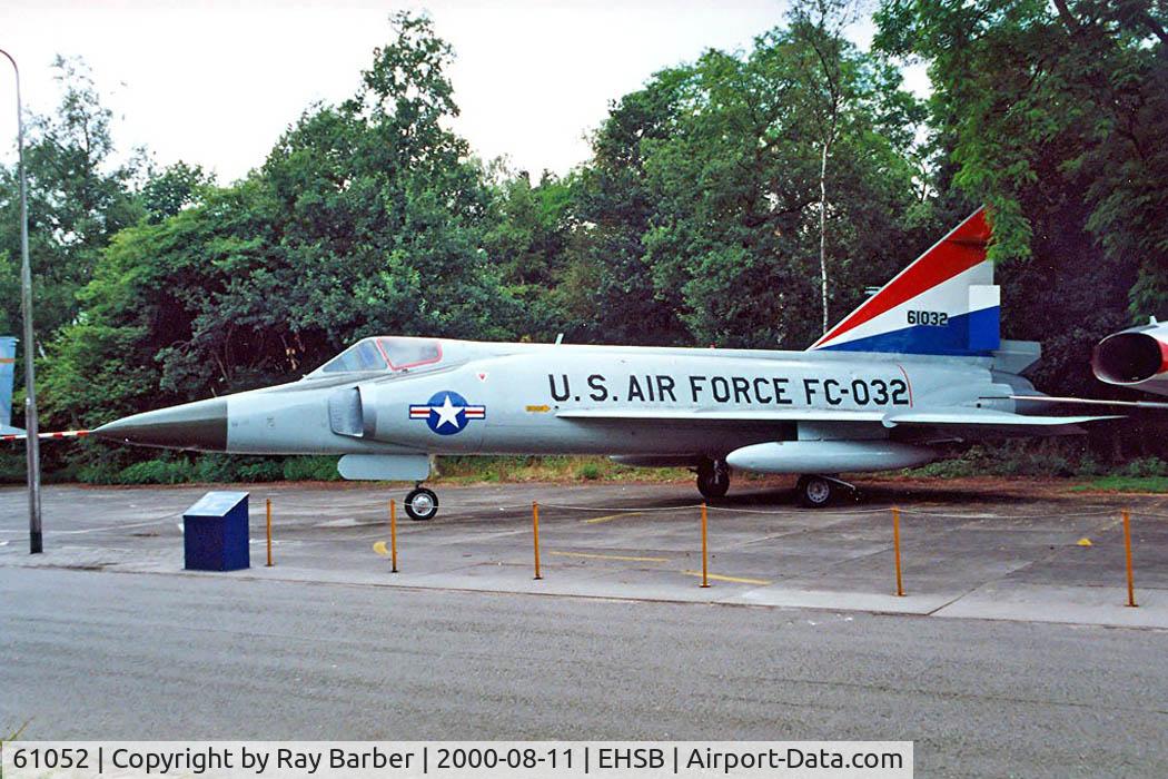 61052, 1956 Convair F-102A Delta Dagger C/N 8-10-269, Convair F-102A Delta Dagger [8-10-269] (Militaire Luchtvaart Museum) Kamp Van Zeist Soesterberg~PH 11/08/2000. Wears false markings last used by the Greek Air Force.