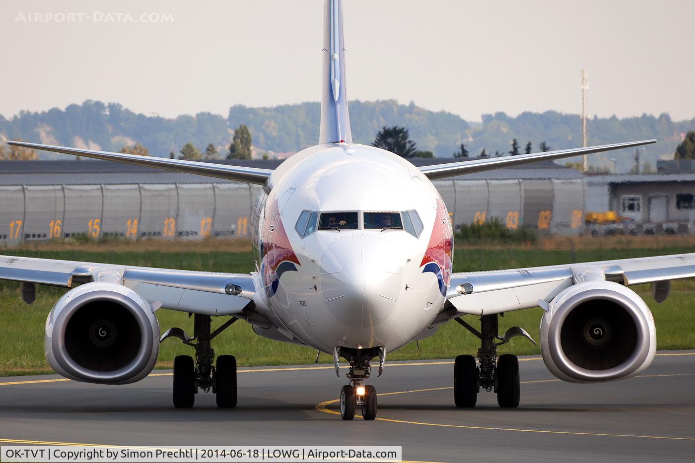OK-TVT, 2012 Boeing 737-86N C/N 39394, OK-TVT @ Graz Airport
