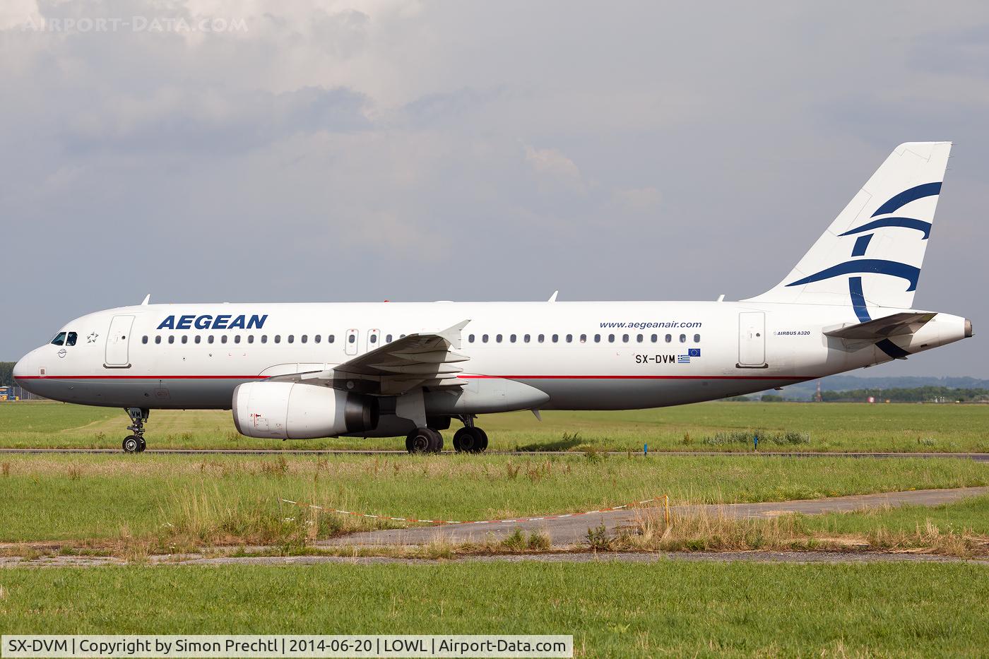 SX-DVM, 2008 Airbus A320-232 C/N 3439, SX-DVM @ Linz Airport