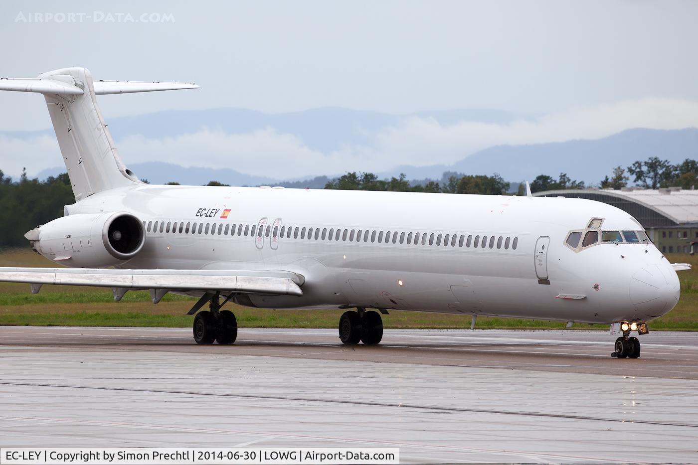 EC-LEY, 1993 McDonnell Douglas MD-83 (DC-9-83) C/N 53182, EC-LEY @ Graz Airport