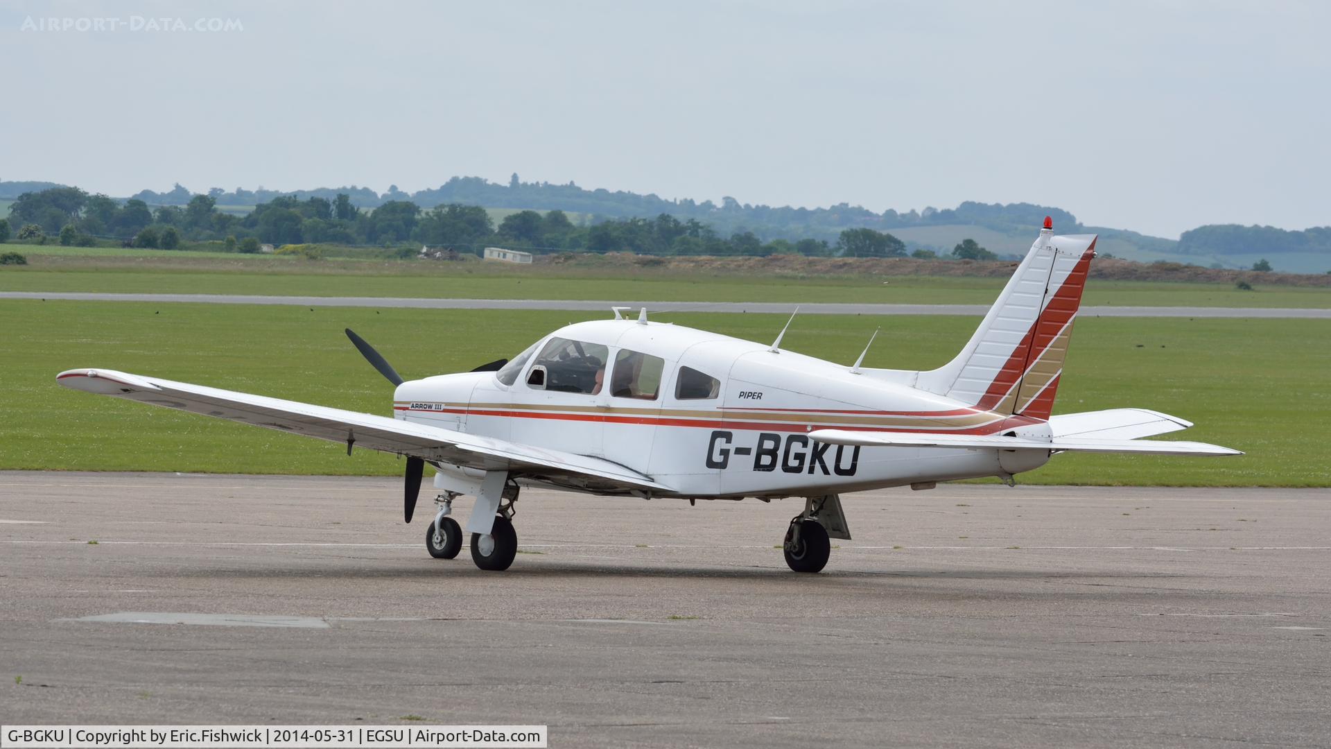 G-BGKU, 1978 Piper PA-28R-201 Cherokee Arrow III C/N 28R-7837237, 1. G-BGKU visiting Duxford Airfield.