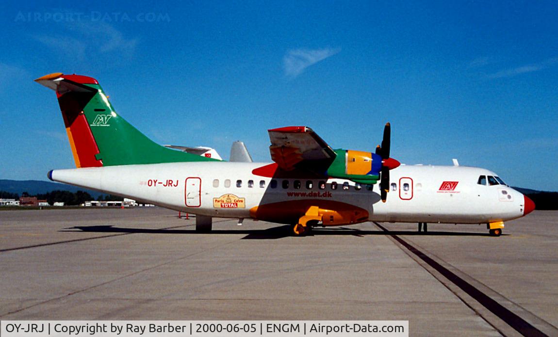 OY-JRJ, 1987 ATR 42-320 C/N 036, Aerospatiale ATR-42-320 [036] (Danish Air Transport) Oslo-Gardermoen~LN 05/06/2000