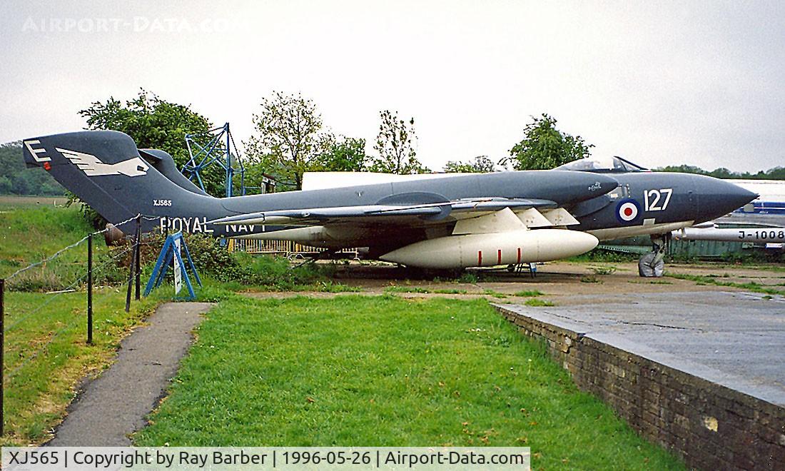 XJ565, De Havilland DH-110 Sea Vixen FAW.2 C/N 10047, De Havilland DH.110 Sea Vixen FAW.2 [10047] (Royal Navy) London Colney-Herts~G 26/05/1996