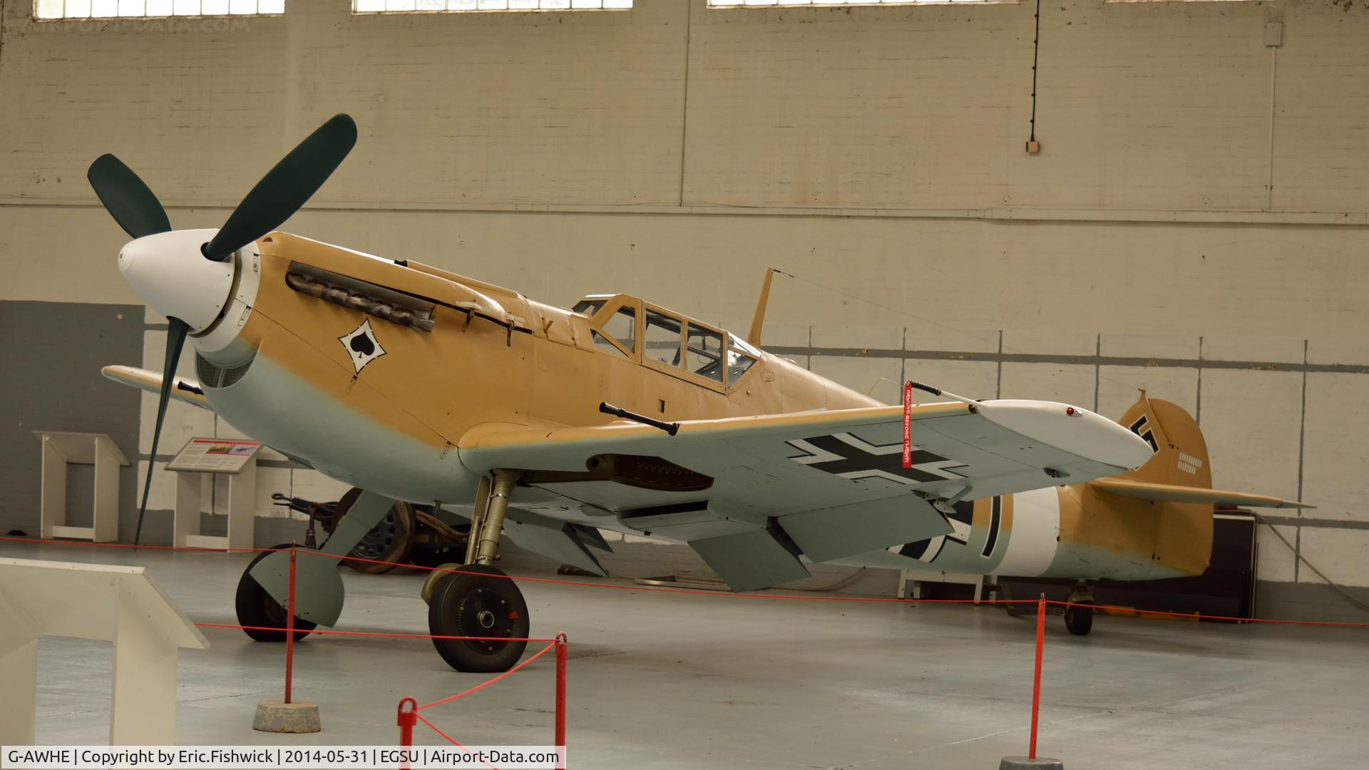 G-AWHE, Hispano HA-1112-M1L Buchon C/N 64, 4. G-AWHE at The Imperial War Museum, Duxford.