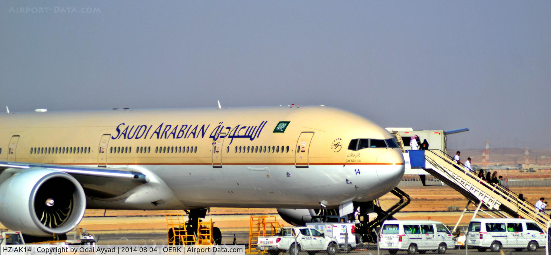 HZ-AK14, 2012 Boeing 777-368/ER C/N 41051, After Landing and Offloading Pax