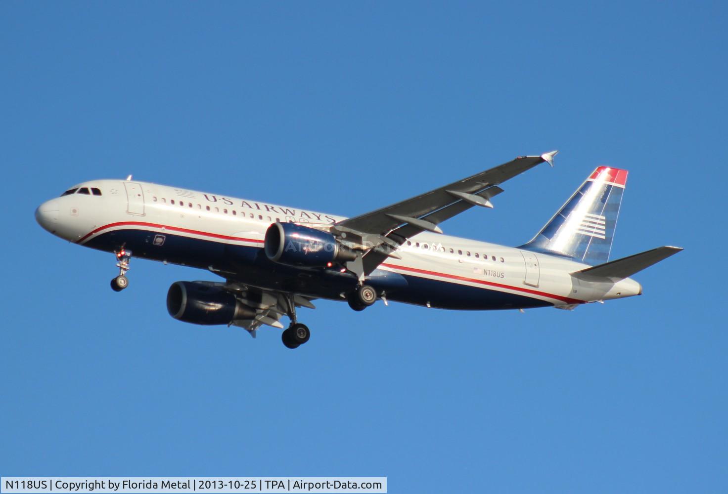 N118US, 2000 Airbus A320-214 C/N 1264, US Airways A320