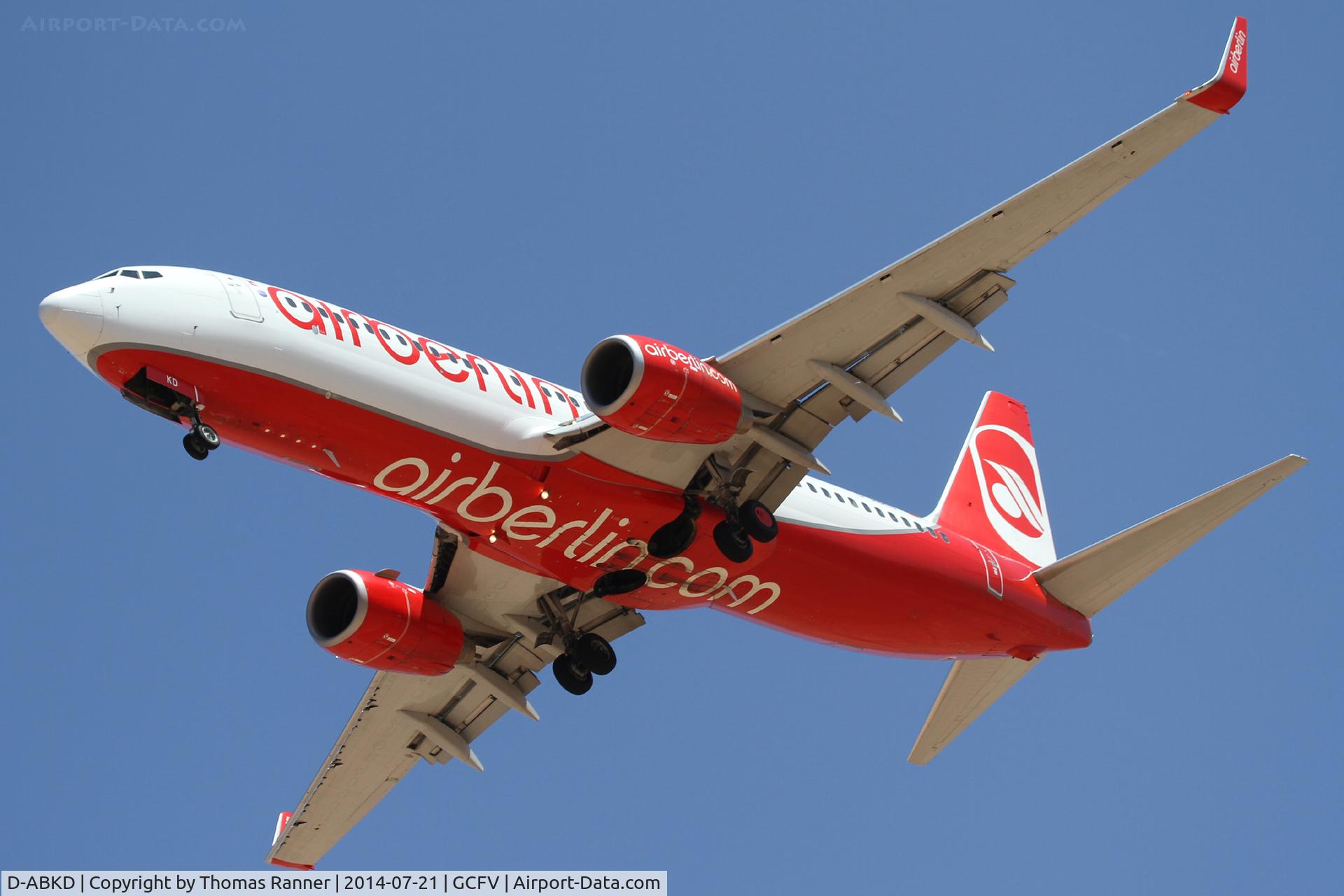 D-ABKD, 2009 Boeing 737-86J C/N 37742, Air Berlin B737