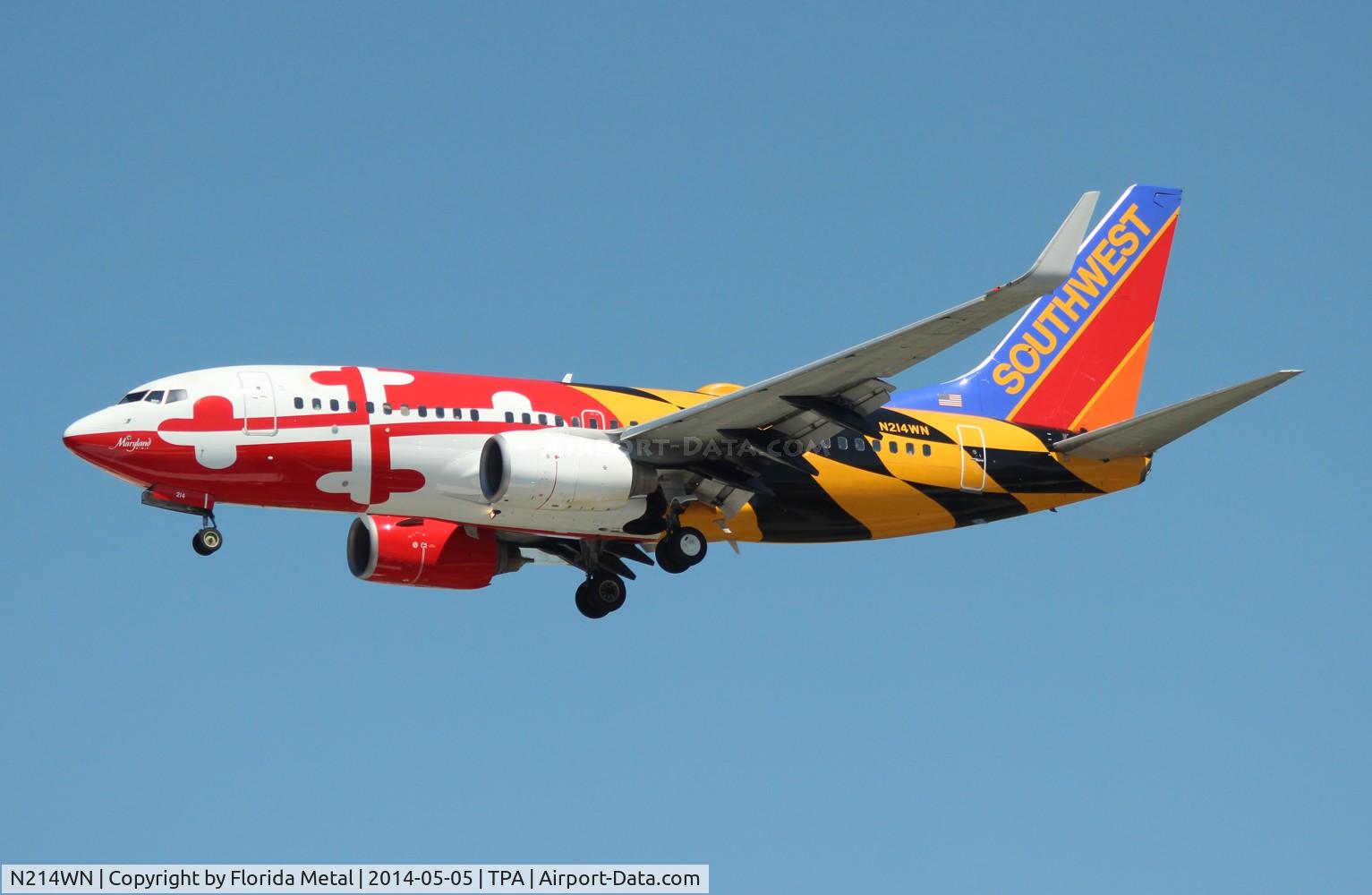 N214WN, 2005 Boeing 737-7H4 C/N 32486, Southwest 