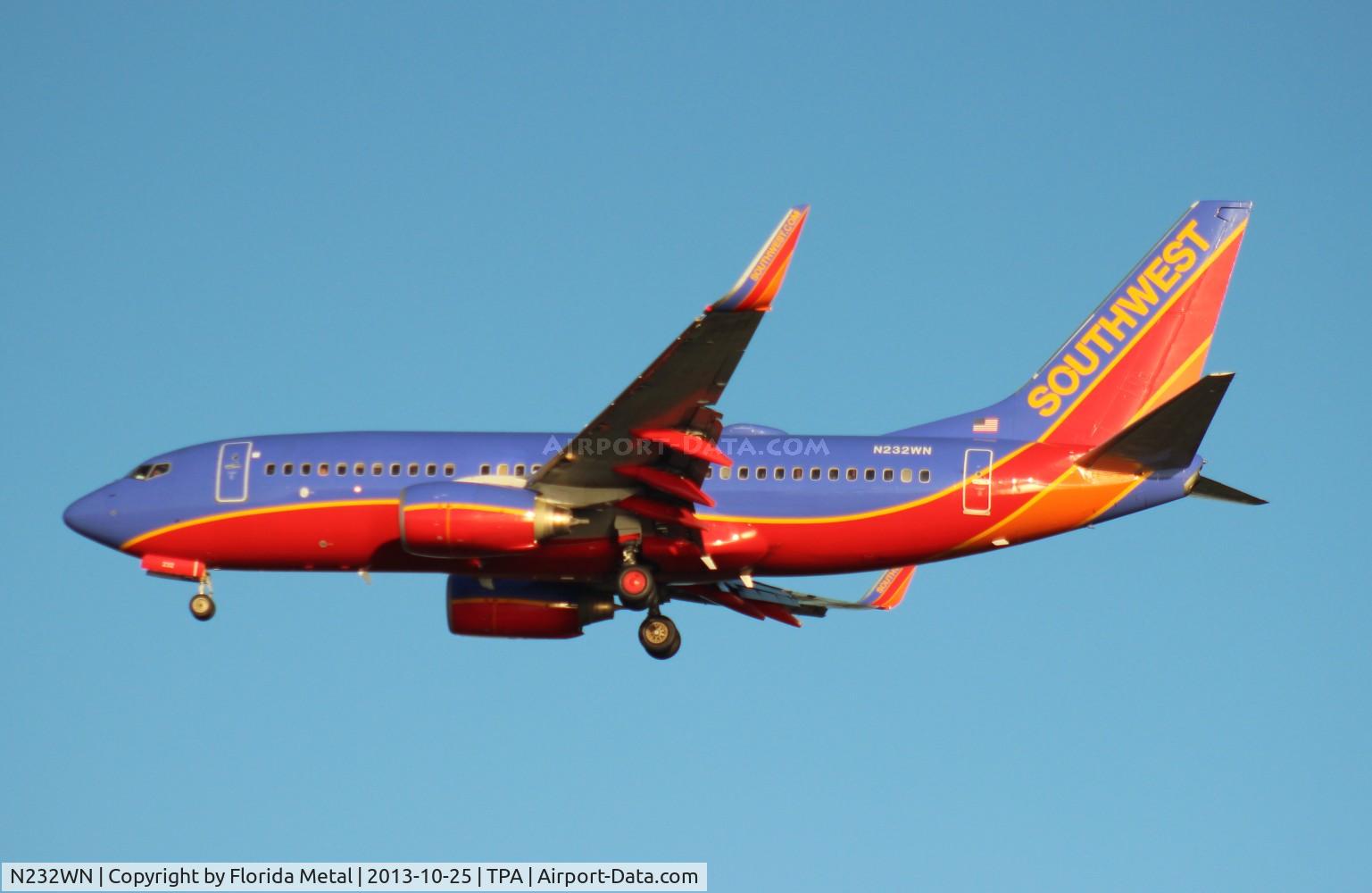 N232WN, 2006 Boeing 737-7H4 C/N 32500, Southwest 737-700