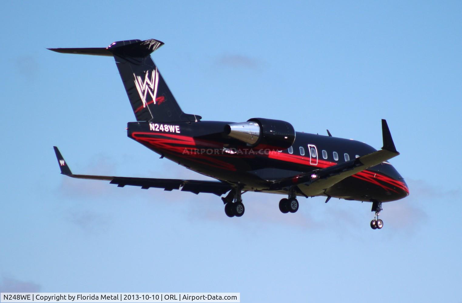 N248WE, 1998 Canadair Challenger 604 (CL-600-2B16) C/N 5369, WWE Challenger 604