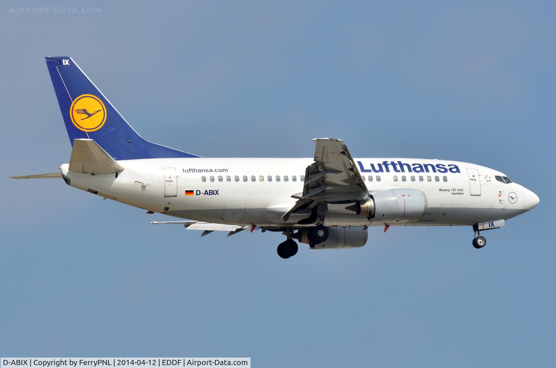 D-ABIX, 1991 Boeing 737-530 C/N 24946, LH B735 landing
