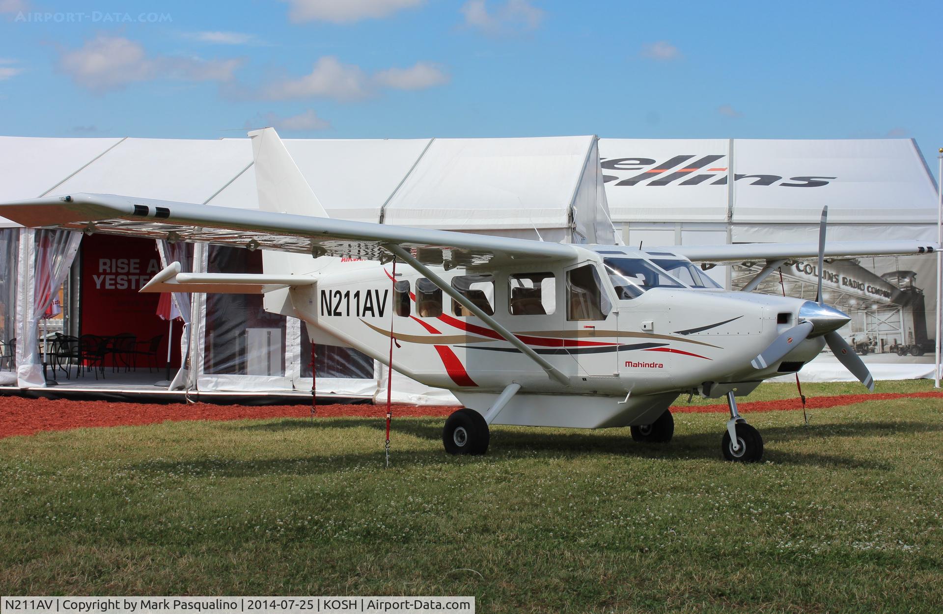 N211AV, 2012 Gippsland GA-8-TC320 Airvan C/N GA8-TC320-11-169, Gipps Aero GA8-TC 320