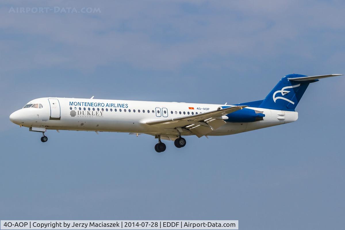 4O-AOP, 1991 Fokker 100 (F-28-0100) C/N 11332, Fokker 100