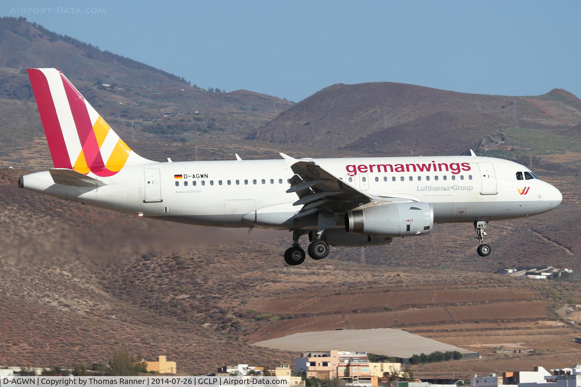 D-AGWN, 2009 Airbus A319-132 C/N 3841, Germanwings A319